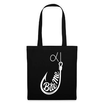 Bite Me Hook Graphic Tee - Tote Bag - black - Front