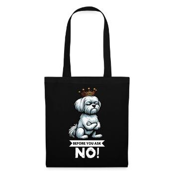 Avant de demander à Malteser Propriétaires Maltais Maltais - Sac en tissu - noir - Devant