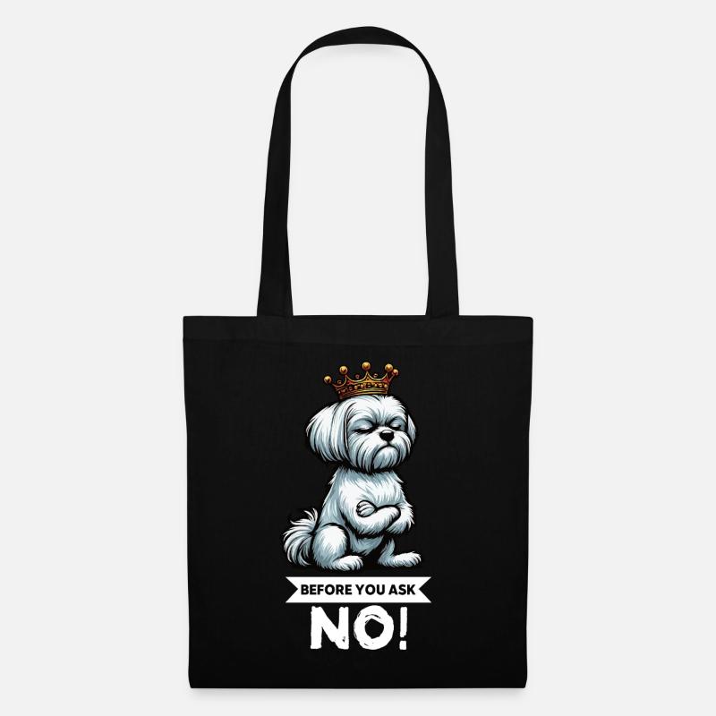Before You Ask Malteser Malteserbesitzer Maltese - Stoffbeutel - Schwarz
