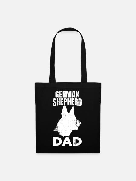 German Shepherd Dad - Stoffbeutel - Schwarz