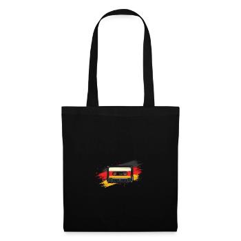 Cassette Oldschool Style Rétro Vintage - Sac en tissu - noir - Devant
