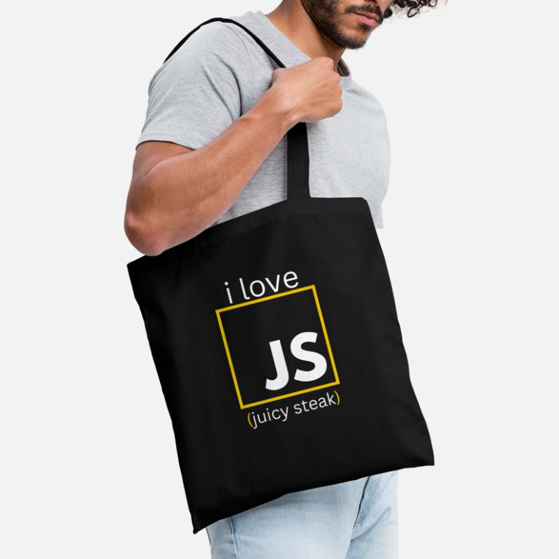 JavaScript web developer funny programming Tote Bag