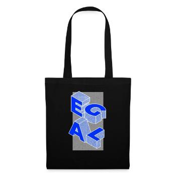 egal retro vintage Illustration - Stoffbeutel - Schwarz - Vorne