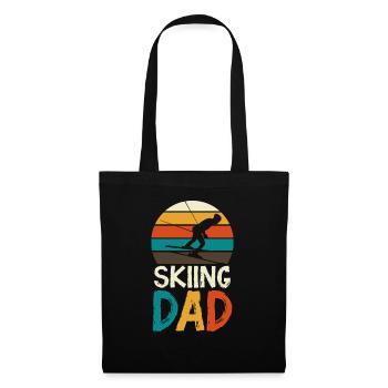 Skiing Ski Skiers Biathlon Snow Winterspor - Tote Bag - black - Front
