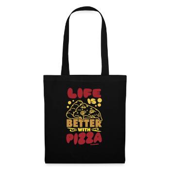 Life Is Better With Pizza - Tote Bag - black - Front