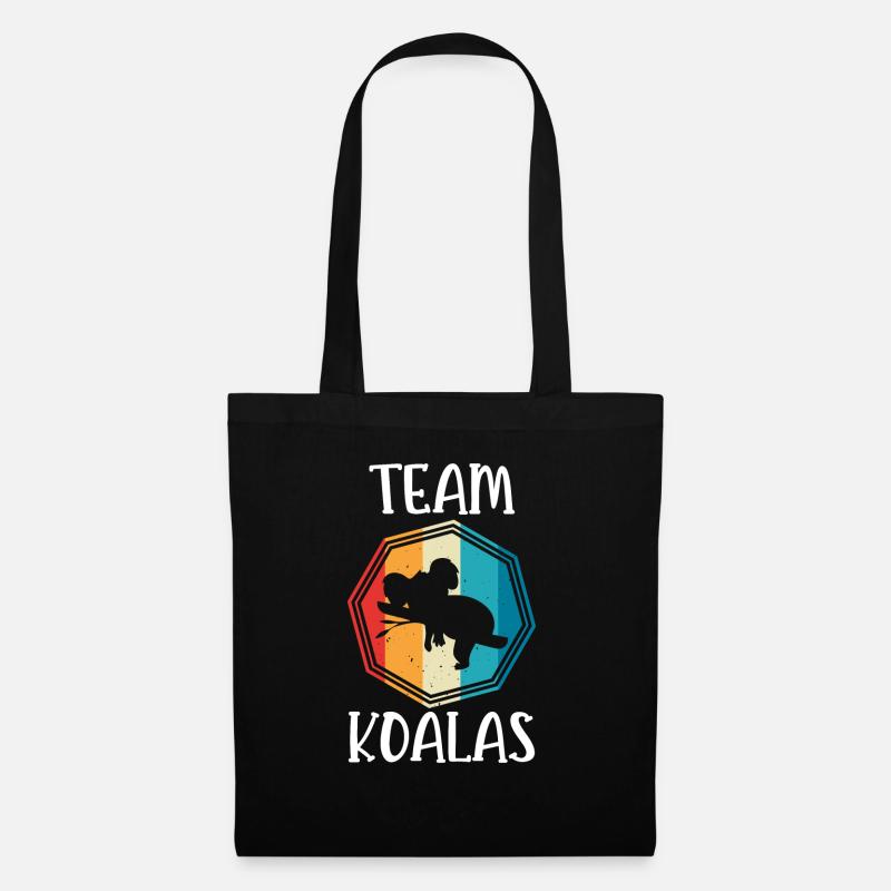 Team Koalas - Stoffbeutel - Schwarz