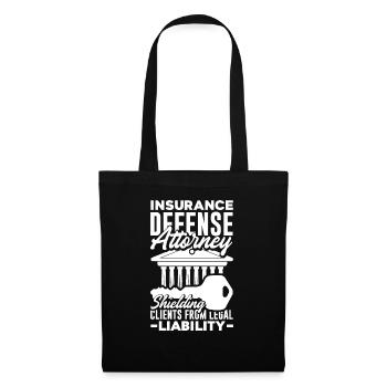 Avocat de la défense d’assurance Blinding Client - Sac en tissu - noir - Devant