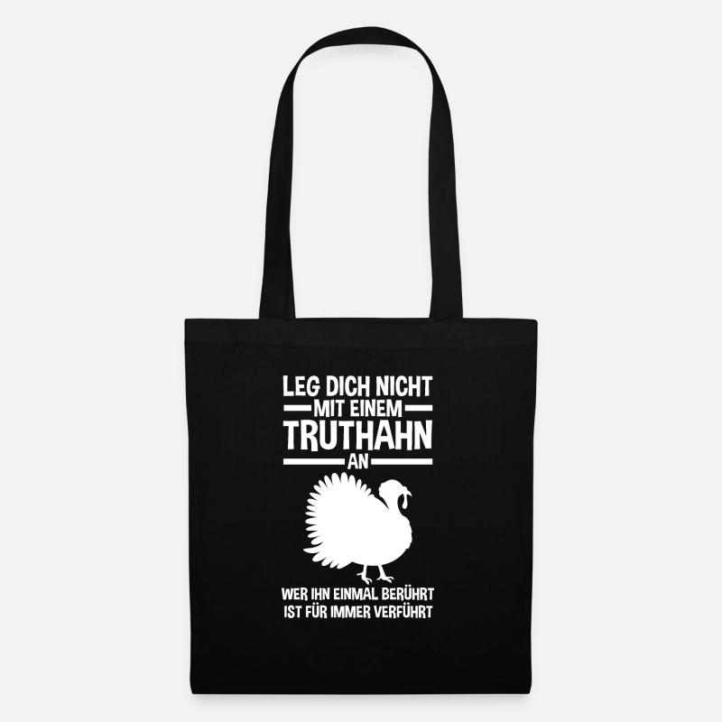 Truthuhn Truthahn - Stoffbeutel - Schwarz