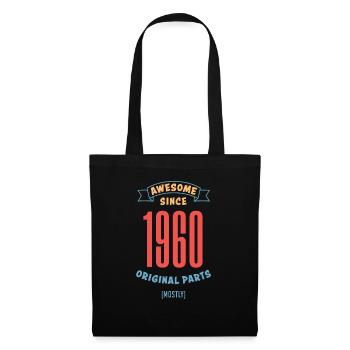 Awesome since 1960 - Stoffbeutel - Schwarz - Vorne