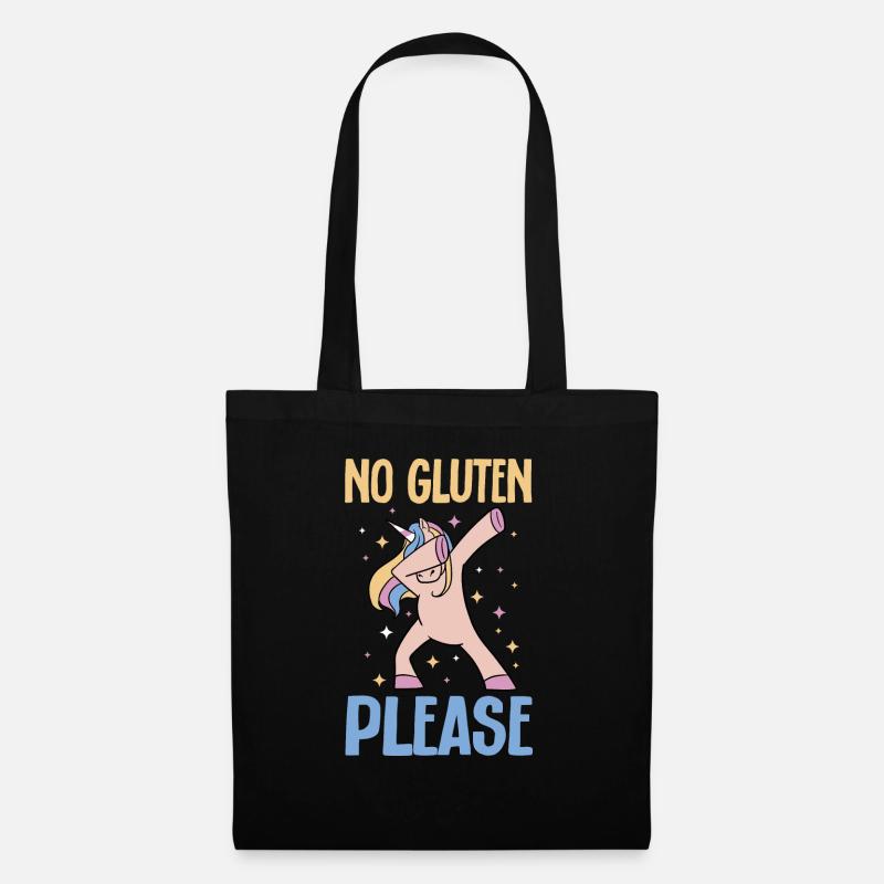 Glutenfrei Gluten Intoleranz - Stoffbeutel - Schwarz
