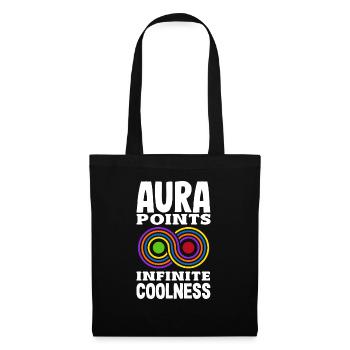 Aura Points Infinete Coolness Trendy Viral - Stoffbeutel - Schwarz - Vorne