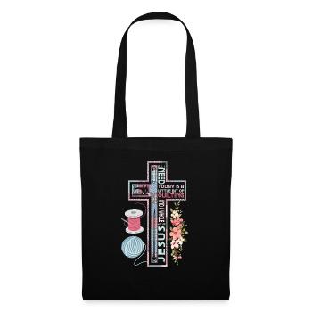 All I Need Today Is A Little Bit Of Quilting Quilt - Tote Bag - black - Front