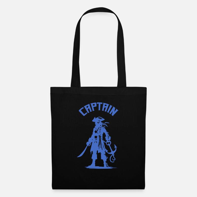 pirat captain - Stoffbeutel - Schwarz