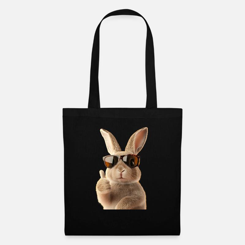 Cute Easter Bunny - Tote Bag - black