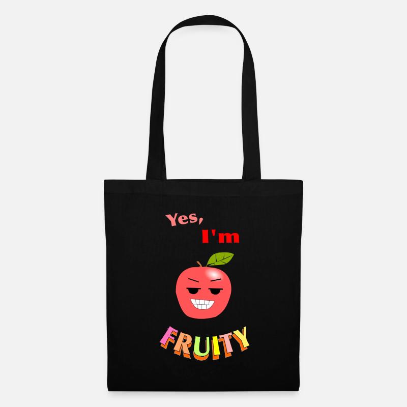 Yes, I'm FRUITY - Stoffbeutel - Schwarz