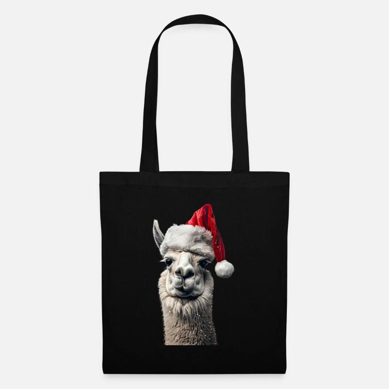 Lama - Stoffbeutel - Schwarz