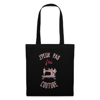 J peux pas j ai couture - Sac en tissu - noir - Devant