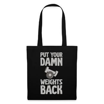 Remettez vos fichus poids 2 - Sac en tissu - noir - Devant