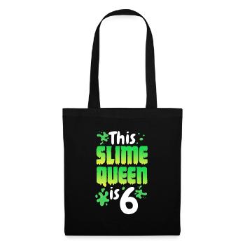 Cette reine de slime a 6 ans - Sac en tissu - noir - Devant