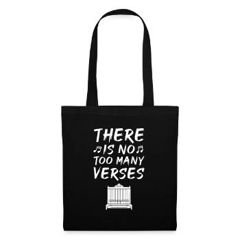 Il n’y a pas trop de couplets Musicien d’orgue à tuyaux - Sac en tissu - noir - Devant