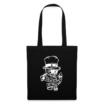 St Patrick skull - Sac en tissu - noir - Devant