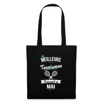 Les meilleurs tennismen naissent en Mai - Sac en tissu - noir - Devant