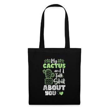 Cactus Eau Câlin - Sac en tissu - noir - Devant