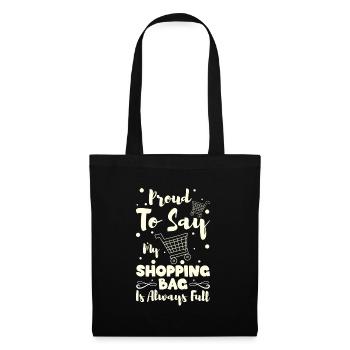 Shopping Shopaholik - Tote Bag - black - Front