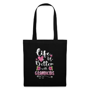 Les grands-parents adorent - Sac en tissu - noir - Devant