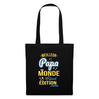 Best Dad in the World - 100% awesome - Tote Bag - black - Front