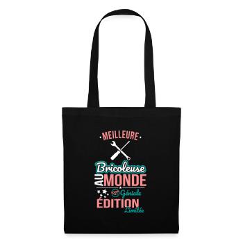 World's Best Handywoman - 100% Awesome - Tote Bag - black - Front