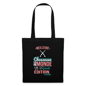 World's Best Hunter - 100% Awesome - Tote Bag - black - Front