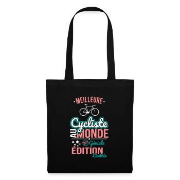 Best Cyclist in the World - 100% Awesome - Tote Bag - black - Front