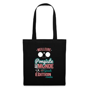 Best Table Tennis Player in the World - 100% Awesome - Tote Bag - black - Front
