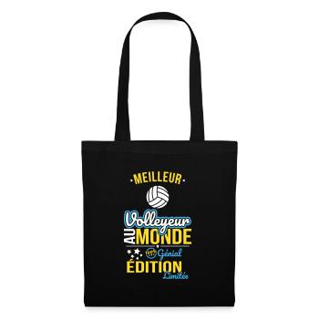 Meilleur Volleyeur au monde - 100% génial - Sac en tissu - noir - Devant