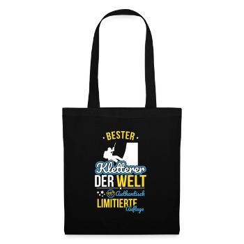 Meilleur grimpeur du monde - 100 % authentique - Sac en tissu - noir - Devant