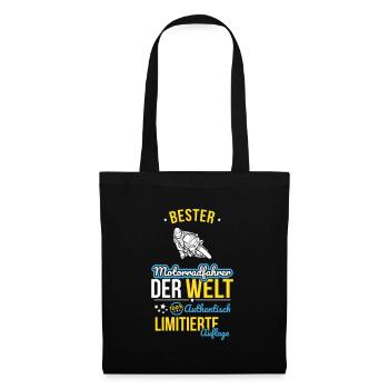 Meilleur Motard du Monde - 100 % Authentique - Sac en tissu - noir - Devant