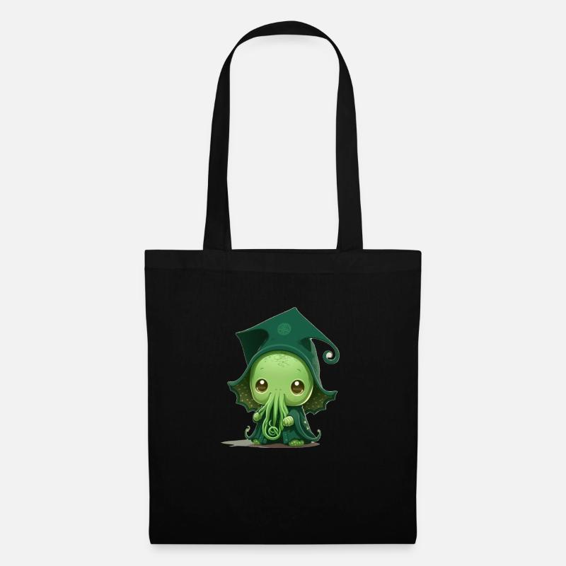 Ein süßer Baby-Cthulhu - Stoffbeutel - Schwarz