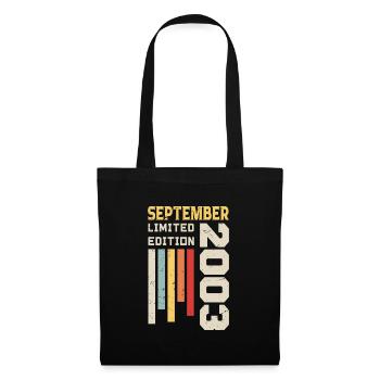 September 2003 Birthday Gift September 2003 - Tote Bag - black - Front