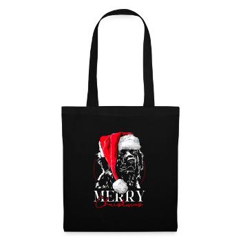 Santa LEONBERGER Merry Christmas Chiens Wilsigns - Sac en tissu - noir - Devant