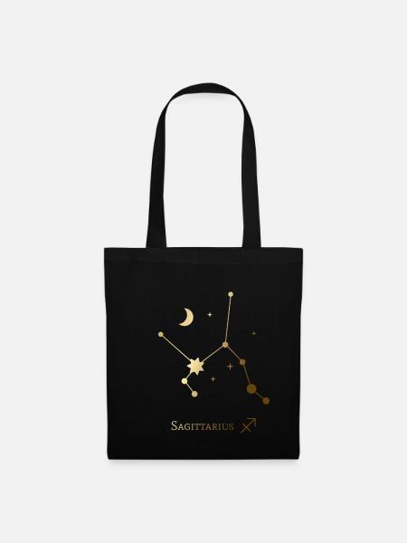 Sagittarius/Schütze - Stoffbeutel - Schwarz