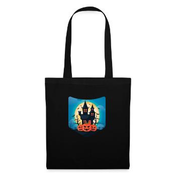 Pumpkin Costume Creepy Chest Bag Halloween - Tote Bag - black - Front