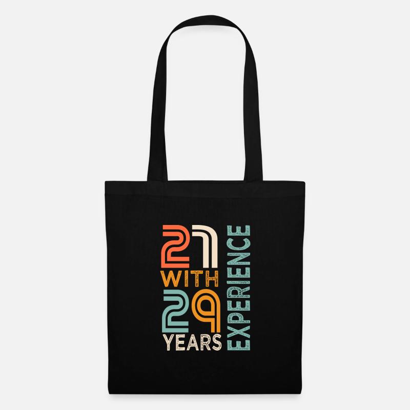Geschenk zum 50. Geburtstag 50. Geburtstag - Stoffbeutel - Schwarz