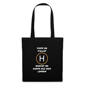 You are welcome to end up with me - Tote Bag - black - Front