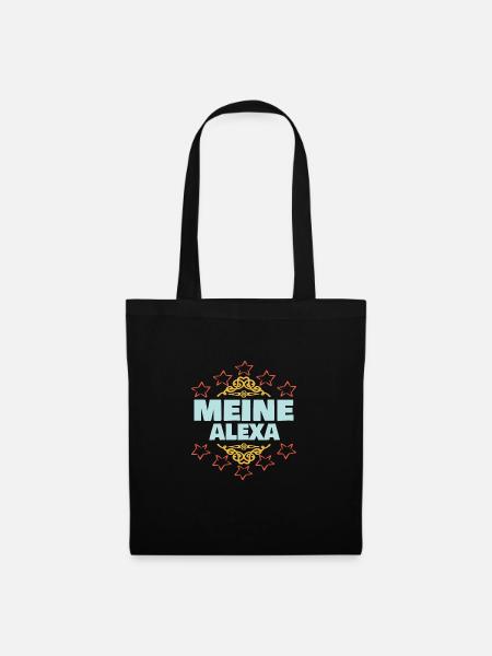 Mädchen Alexa - Stoffbeutel - Schwarz