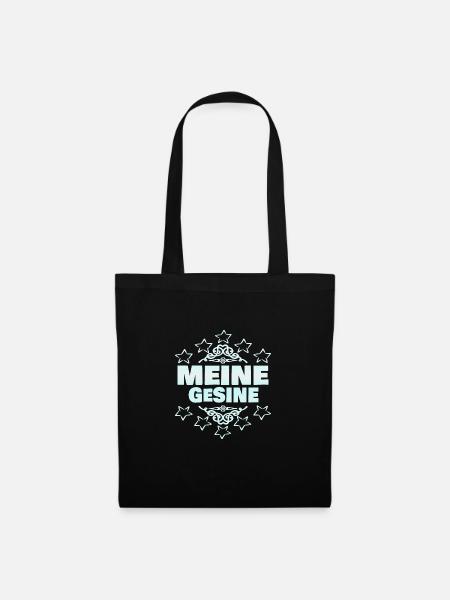 Gesine als Mädchen - Stoffbeutel - Schwarz