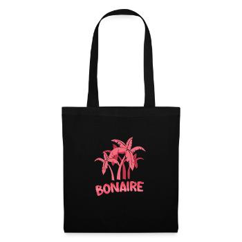 Geschenk für Bonaire - Stoffbeutel - Schwarz - Vorne