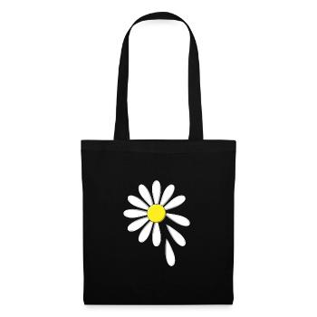 Marguerite - he loves me, he doesn't love me - Tote Bag - black - Front
