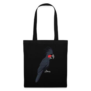 Palm Cockatoo - Sac en tissu - noir - Devant