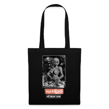 Music | Extraterrestrial woman behind the mixing desk. - Tote Bag - black - Front